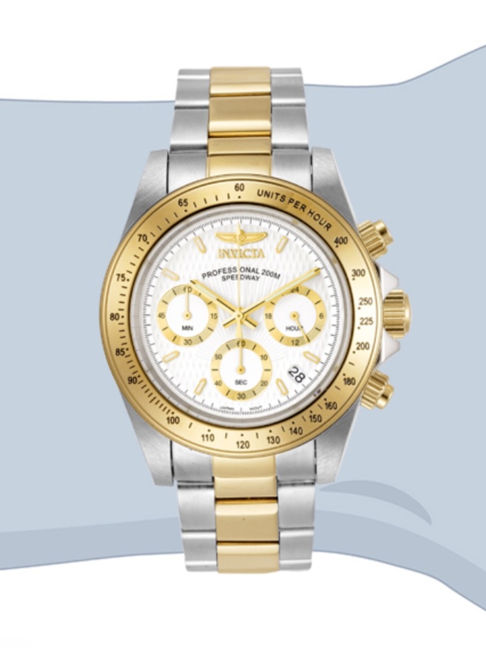 Invicta speedway Gold & Silver Two-Tone Chronograph Bracelet Watch